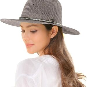 Chic Gray Women's Hat with Band